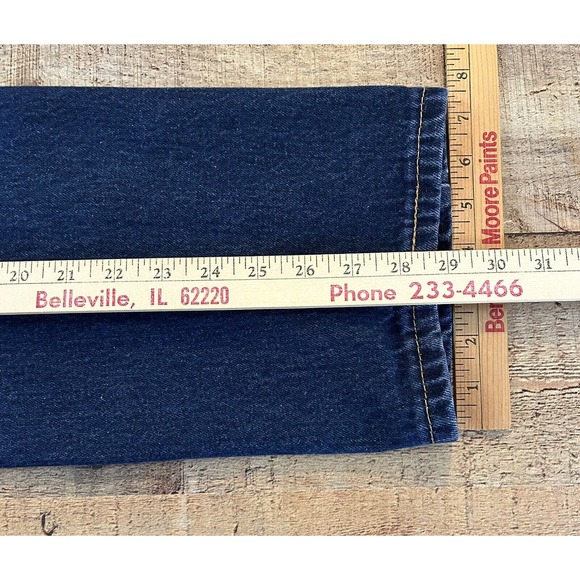 Levis 505 Jeans Mens Tag 34X30 Blue Denim Measures 32X29 Straight Leg - Picture 6 of 7